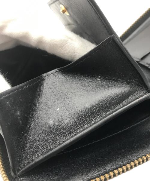 Wallet Comme des Garcons（ウォレットコムデギャルソン）WALLET COMME des GARCONS (ウォレットコムデギャルソン) EMMBOSSED LOGOTYPE 1 ブラックの古着・服飾アイテム
