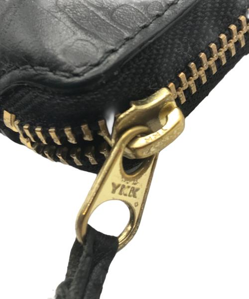 Wallet Comme des Garcons（ウォレットコムデギャルソン）WALLET COMME des GARCONS (ウォレットコムデギャルソン) EMMBOSSED LOGOTYPE 1 ブラックの古着・服飾アイテム