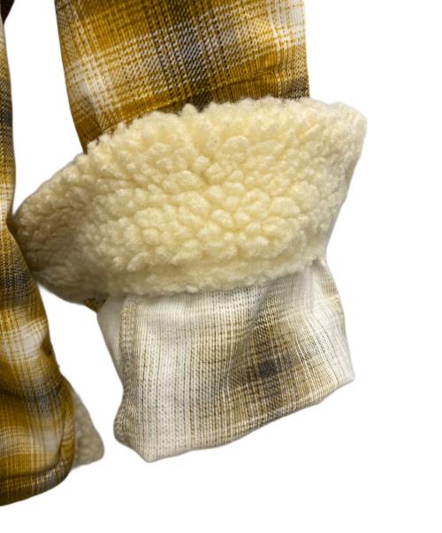 NUMBER (N)INE（ナンバーナイン）NUMBER (N)INE (ナンバーナイン) PULLOVER BOA CHECK SHIRT イエロー サイズ:Mの古着・服飾アイテム