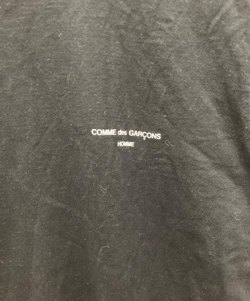 COMME des GARCONS HOMME（コムデギャルソン オム）COMME des GARCONS HOMME (コムデギャルソン オム) 綿天竺 製品プリント S/S Tシャツ ブラック サイズ:Lの古着・服飾アイテム