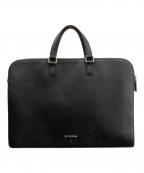 PRADAプラダ）の古着「サフィアーノ ブリーフケース」｜ブラック