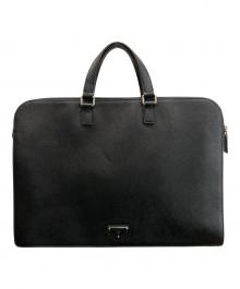 PRADA（プラダ）の古着「サフィアーノ ブリーフケース」｜ブラック