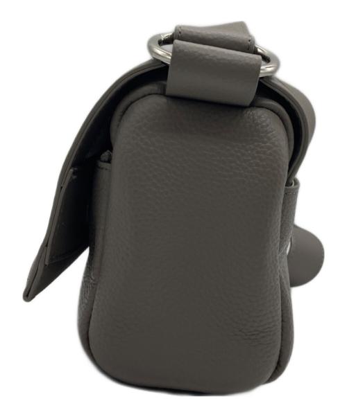 BEARDSLEY（ビアズリー）BEARDSLEY (ビアズリー) レザーショルダーバッグ ベージュの古着・服飾アイテム