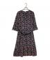 TO BE CHIC (トゥービーシック) フラワーボウタイワンピース ブラック サイズ:42：6000円