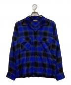 RUDE GALLERYルードギャラリー）の古着「オンブレチェックシャツ」｜ブルー
