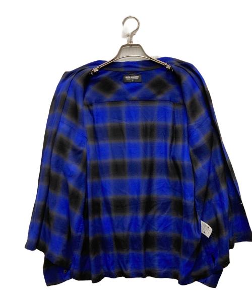 RUDE GALLERY（ルードギャラリー）RUDE GALLERY (ルードギャラリー) オンブレチェックシャツ ブルー サイズ:3の古着・服飾アイテム
