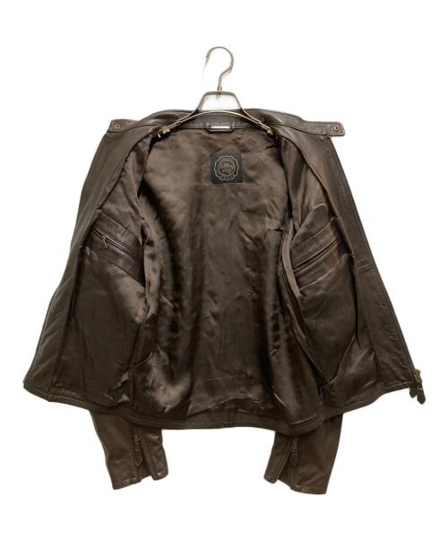 LORENZO（ロレンソ）LORENZO (ロレンソ) ライダースジャケット ブラウン サイズ:44の古着・服飾アイテム