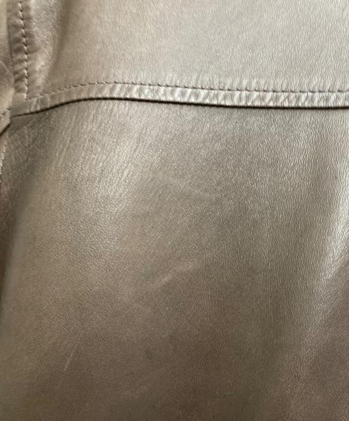 LORENZO（ロレンソ）LORENZO (ロレンソ) ライダースジャケット ブラウン サイズ:44の古着・服飾アイテム