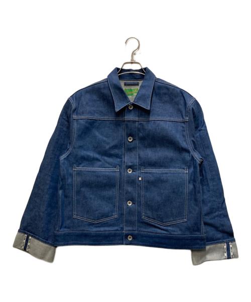 WESTOVERALLS（ウエストオーバーオールズ）WESTOVERALLS (ウエストオーバーオールズ) 108Jビッグシルエットデニムジャケット ネイビー サイズ:Freeの古着・服飾アイテム