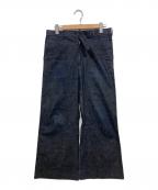 LITTLEBIGリトルビッグ）の古着「フレアデニムパンツ」｜ネイビー