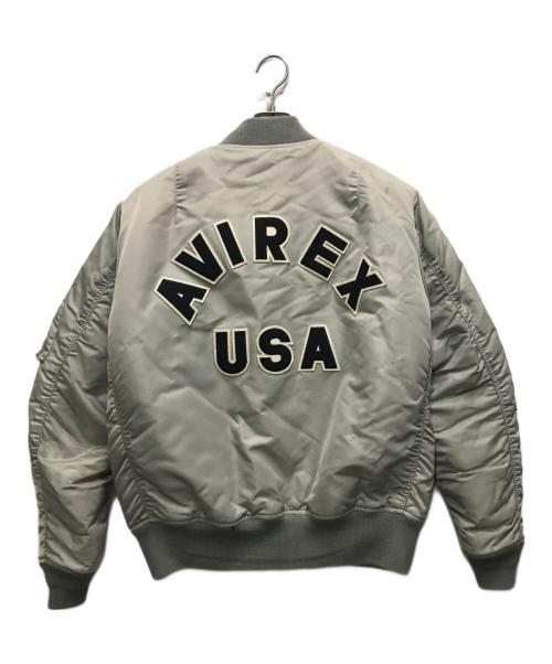 AVIREX（アヴィレックス）AVIREX (アヴィレックス) MA-1ジャケット グレー サイズ:DOUBLE EXTRA LARGEの古着・服飾アイテム