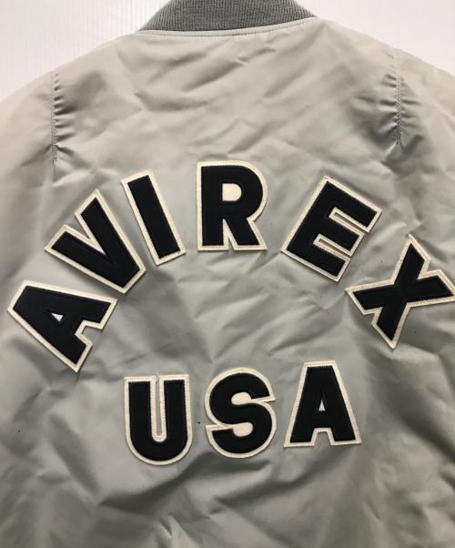 AVIREX（アヴィレックス）AVIREX (アヴィレックス) MA-1ジャケット グレー サイズ:DOUBLE EXTRA LARGEの古着・服飾アイテム