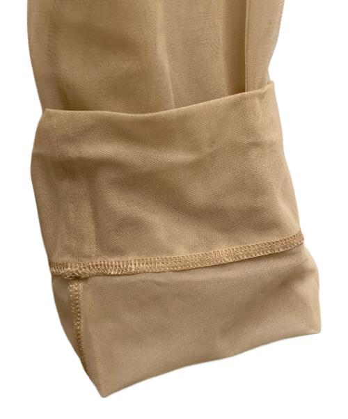 PRANK PROJECT（プランクプロジェクト）PRANK PROJECT (プランクプロジェクト) Tulle Bow Tie Bodysuit ベージュ サイズ:FREEの古着・服飾アイテム