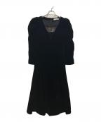 HER LIP TOハーリップトゥ）の古着「Royce Velour Long Dress」｜ブラック