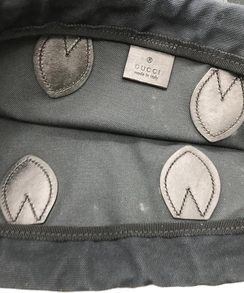 GUCCI（グッチ）GUCCI (グッチ) キャンバストートバッグ ブラックの古着・服飾アイテム