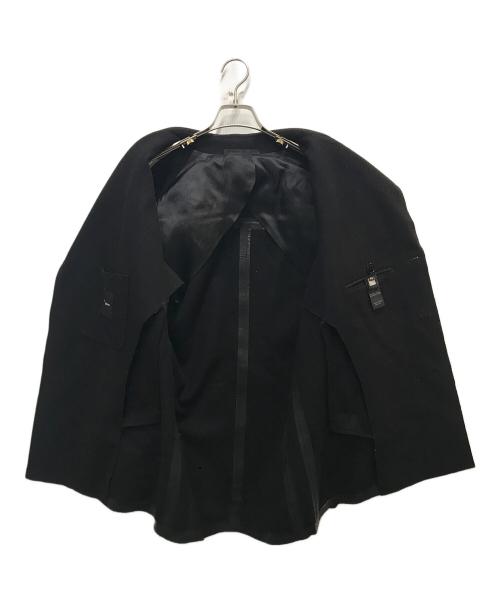 CoSTUME NATIONAL HOMME（コスチューム ナショナル オム）CoSTUME NATIONAL HOMME (コスチューム ナショナル オム) Pコート ブラック サイズ:46の古着・服飾アイテム