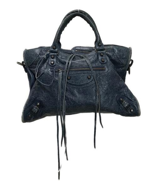 BALENCIAGA（バレンシアガ）BALENCIAGA (バレンシアガ) ザ・シティ  2WAYバック ネイビーの古着・服飾アイテム