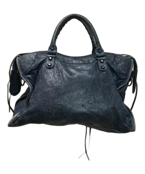 BALENCIAGA（バレンシアガ）BALENCIAGA (バレンシアガ) ザ・シティ  2WAYバック ネイビーの古着・服飾アイテム