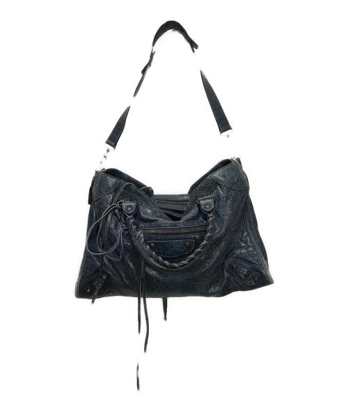 BALENCIAGA（バレンシアガ）BALENCIAGA (バレンシアガ) ザ・シティ  2WAYバック ネイビーの古着・服飾アイテム