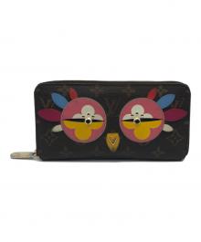 LOUIS VUITTON（ルイ ヴィトン）の古着「ラブリーバード ジッピーウォレット モノグラム ラウンドファスナー」｜ブラウン