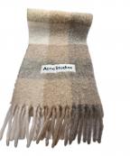 Acne studiosアクネ ストゥディオス）の古着「モヘアチェックスカーフ」｜ベージュ