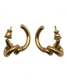 FENDI（フェンディ）の古着「FILO SMALL HOOP EARRING」｜ゴールド