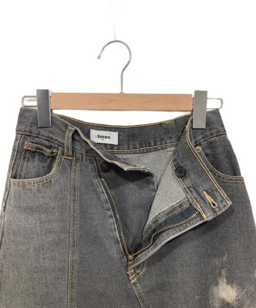 ATMOS（アトモス）ATMOS (アトモス) Patch Work Denim Skirt ブラック サイズ:ｓの古着・服飾アイテム