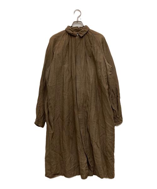 宝島染工（タカラジマセンコウ）宝島染工 (タカラジマセンコウ) コットンウールワンピース ブラウン サイズ:不明の古着・服飾アイテム