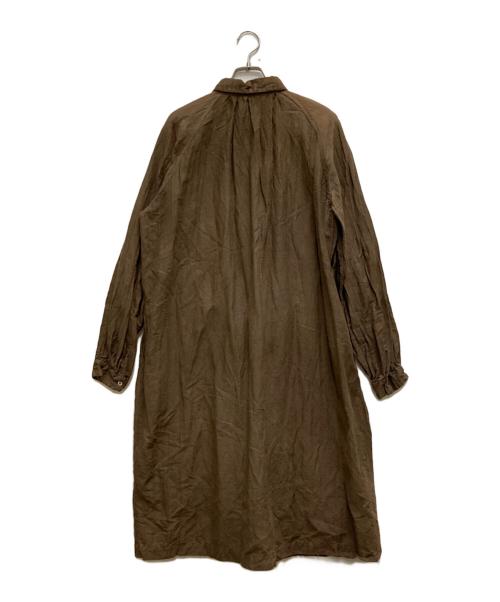 宝島染工（タカラジマセンコウ）宝島染工 (タカラジマセンコウ) コットンウールワンピース ブラウン サイズ:不明の古着・服飾アイテム