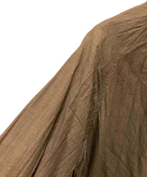 宝島染工（タカラジマセンコウ）宝島染工 (タカラジマセンコウ) コットンウールワンピース ブラウン サイズ:不明の古着・服飾アイテム