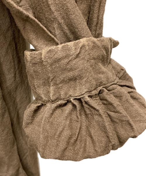 宝島染工（タカラジマセンコウ）宝島染工 (タカラジマセンコウ) コットンウールワンピース ブラウン サイズ:不明の古着・服飾アイテム