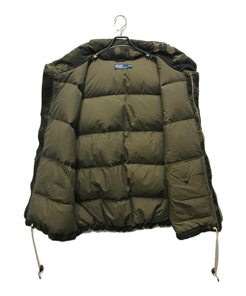 POLO RALPH LAUREN（ポロ・ラルフローレン）POLO RALPH LAUREN (ポロ・ラルフローレン) 90sカモフラダウンベスト カーキ サイズ:3XLの古着・服飾アイテム
