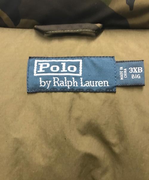 POLO RALPH LAUREN（ポロ・ラルフローレン）POLO RALPH LAUREN (ポロ・ラルフローレン) 90sカモフラダウンベスト カーキ サイズ:3XLの古着・服飾アイテム