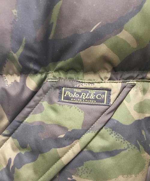 POLO RALPH LAUREN（ポロ・ラルフローレン）POLO RALPH LAUREN (ポロ・ラルフローレン) 90sカモフラダウンベスト カーキ サイズ:3XLの古着・服飾アイテム