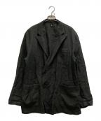 KAPTAIN SUNSHINEキャプテンサンシャイン）の古着「リネンダブルジャケット」｜ブラック