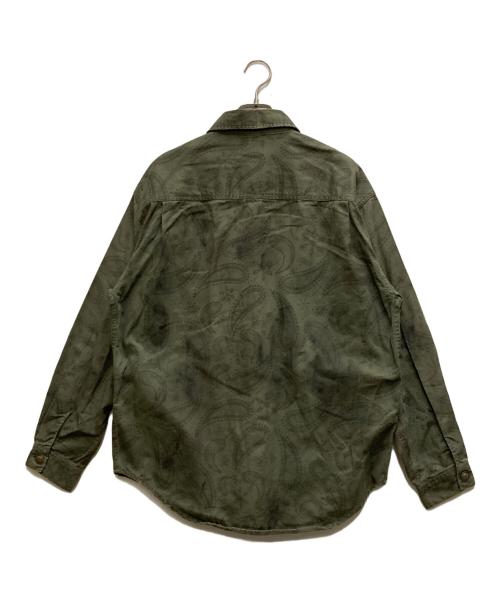 TMT（ティーエムティー）TMT (ティーエムティー) シャツジャケット カーキ サイズ:Mの古着・服飾アイテム