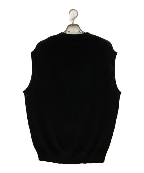 COOTIE PRODUCTIONS（クーティープロダクツ）COOTIE PRODUCTIONS (クーティープロダクツ) Rib Stitch Tilden Knit Vest ブラック サイズ:Mの古着・服飾アイテム