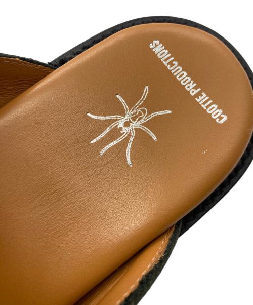 Name.（ネーム）Name. (ネーム) COOTIE PRODUCTIONS (クーティープロダクツ) レザースリッパ ブラック サイズ:25の古着・服飾アイテム