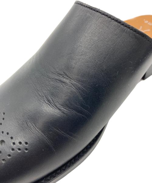 Name.（ネーム）Name. (ネーム) COOTIE PRODUCTIONS (クーティープロダクツ) レザースリッパ ブラック サイズ:25の古着・服飾アイテム