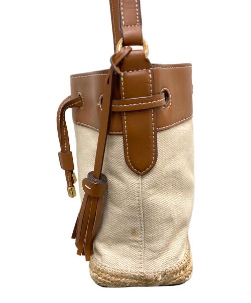 RALPH LAUREN（ラルフローレン）RALPH LAUREN (ラルフローレン) Dryden Debby II Mini Drawstring Bag ブラウンの古着・服飾アイテム