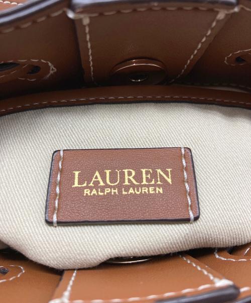 RALPH LAUREN（ラルフローレン）RALPH LAUREN (ラルフローレン) Dryden Debby II Mini Drawstring Bag ブラウンの古着・服飾アイテム