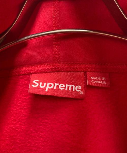 SUPREME（シュプリーム）Supreme (シュプリーム) S Logo Split Hooded Sweatshirt レッド サイズ:Lの古着・服飾アイテム