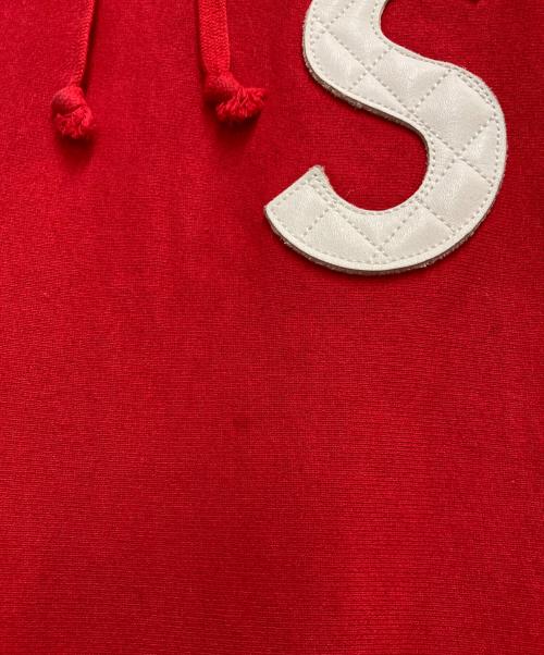 SUPREME（シュプリーム）Supreme (シュプリーム) S Logo Split Hooded Sweatshirt レッド サイズ:Lの古着・服飾アイテム