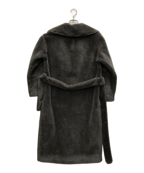 HERNO（ヘルノ）HERNO (ヘルノ) COAT IN SOFT ALTERNATIVE FUR グレー サイズ:40の古着・服飾アイテム