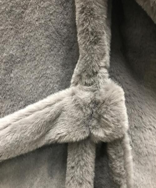 HERNO（ヘルノ）HERNO (ヘルノ) COAT IN SOFT ALTERNATIVE FUR グレー サイズ:40の古着・服飾アイテム