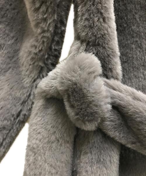 HERNO（ヘルノ）HERNO (ヘルノ) COAT IN SOFT ALTERNATIVE FUR グレー サイズ:40の古着・服飾アイテム