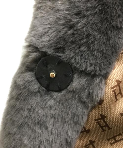 HERNO（ヘルノ）HERNO (ヘルノ) COAT IN SOFT ALTERNATIVE FUR グレー サイズ:40の古着・服飾アイテム