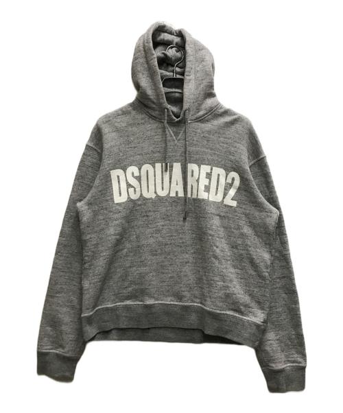 DSQUARED2（ディースクエアード）DSQUARED2 (ディースクエアード) ロゴパーカー グレー サイズ:XSの古着・服飾アイテム