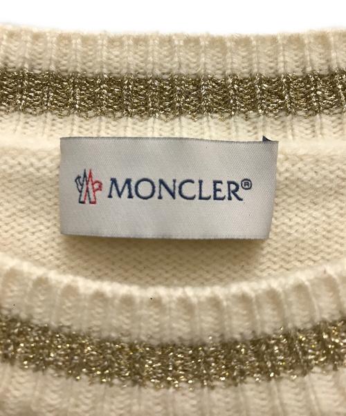 MONCLER（モンクレール）MONCLER (モンクレール) ロゴニット ベージュ サイズ:不明の古着・服飾アイテム