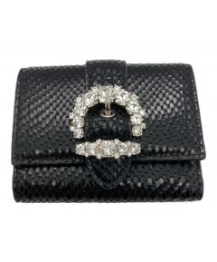 中古・古着通販】JIMMY CHOO (ジミーチュウ) 3つ折り財布 ブラック
